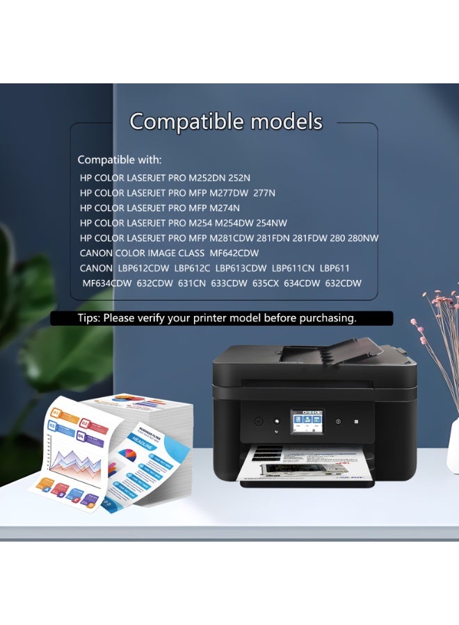 203X أقراص الحبر المتوافقة مع HP 203X 203A CF540X لـ HP Color Laserjet Pro MFP MFP M281fdw M254dw M254nw M281fdn M280nw M281cdw M254dn - Image 2